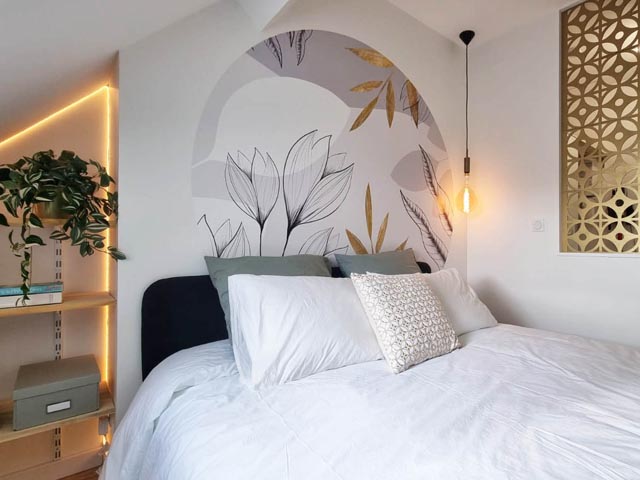 chambre élégante dans un appartement premium à Grenoble